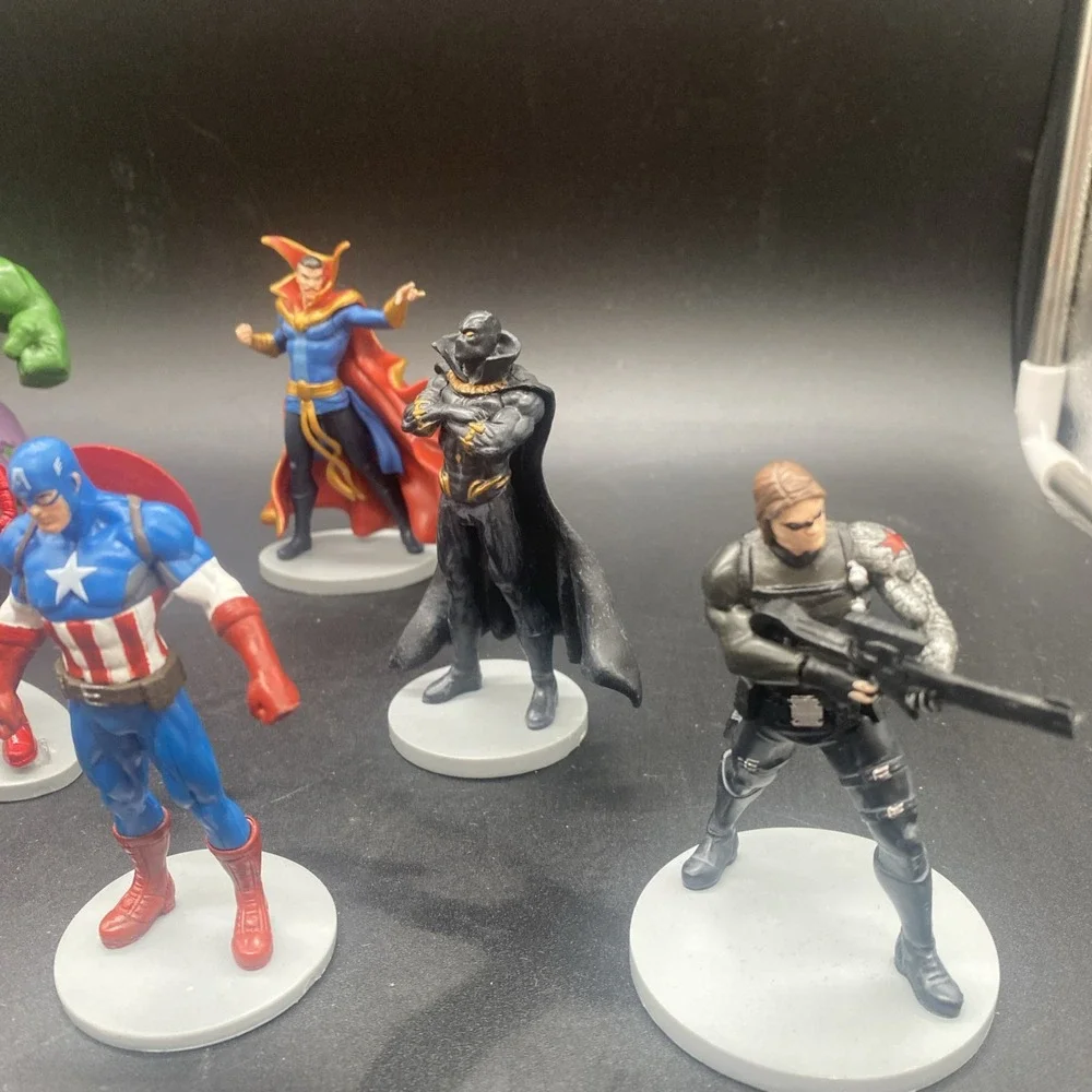 Marvel Disney Avengers Action Figures HULK- Lot Of 8 PVC Cake Toppers Dr Strange